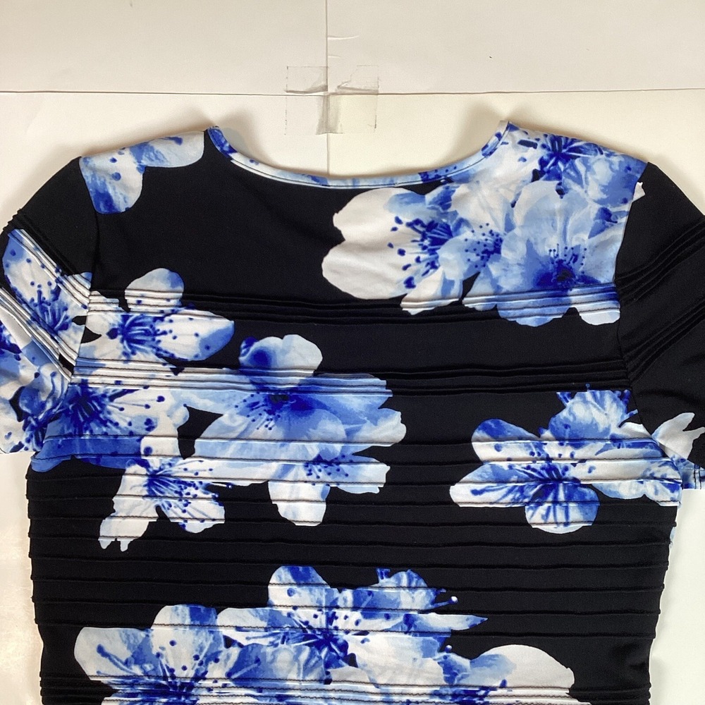 Calvin Klein Womens Blouse Shirt Top Size S Small Stretch Comfort Soft Floral - Picture 7 of 8